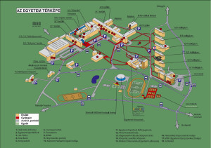 ME campus térkép