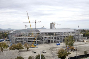 Az új stadion építése 