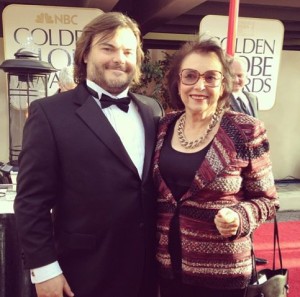 Jack Black édesanyjával a 2013-as Golden Globe díjátadón