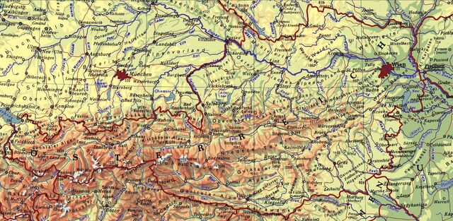 Ausztria térkép